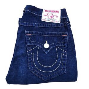 True Religion Jeans Size 34 RICKY Corduroy Blue